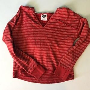 Roxy hoodie, XS, EUC, red